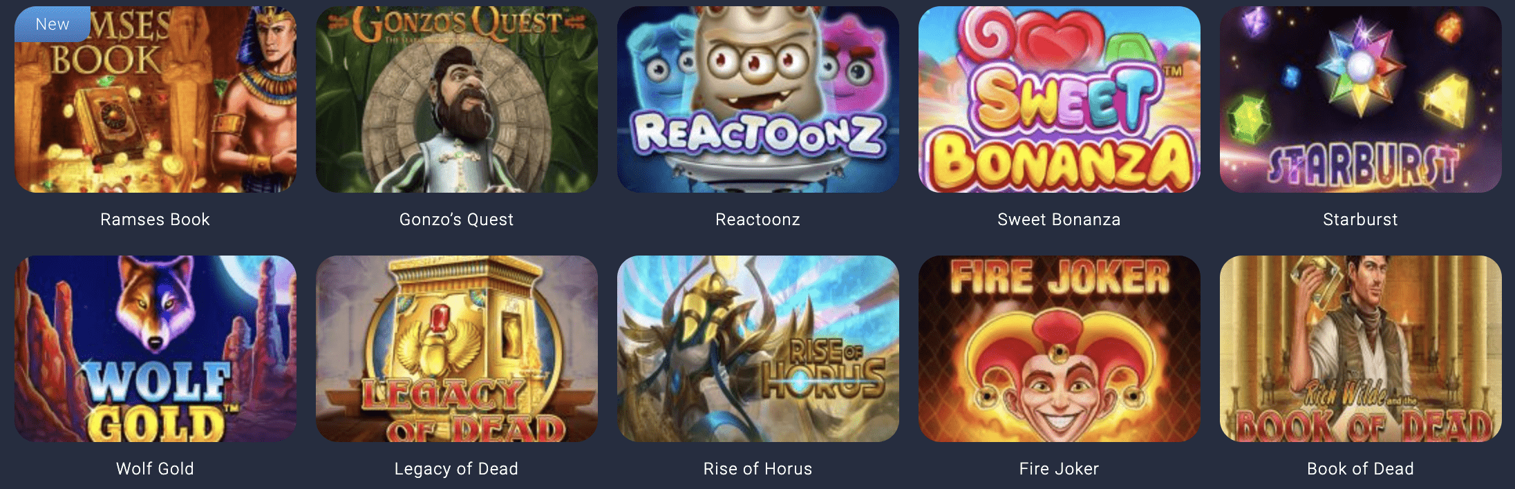 7Slots Casino slotlarının önizlemesi 